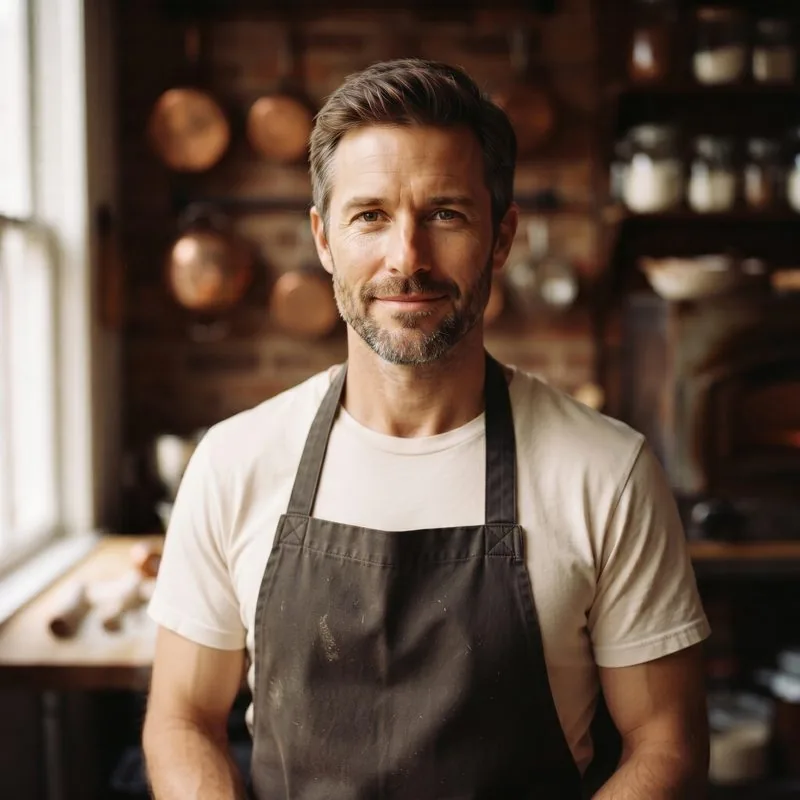 Porträt von Julius Erkens, Chocolatier